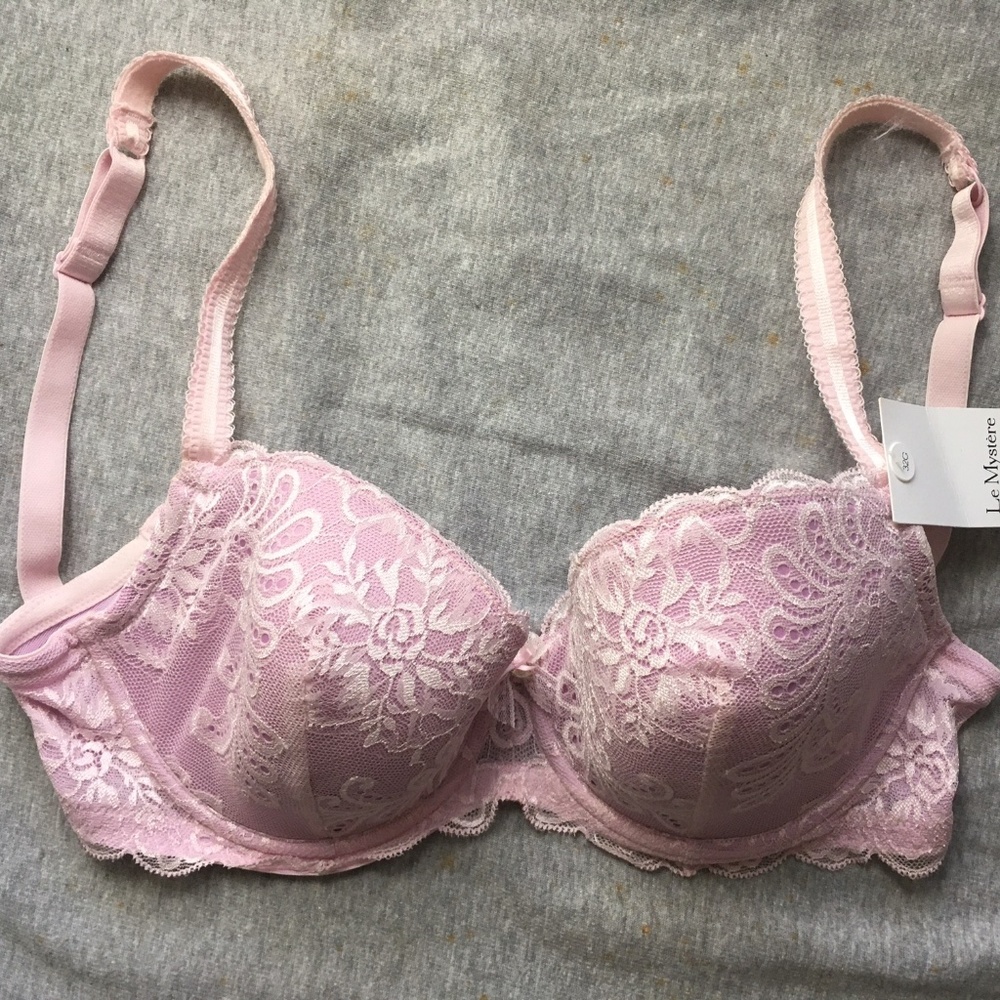 Le Mystere 32G NWT Sophia Lace Bra Frosted Lilac